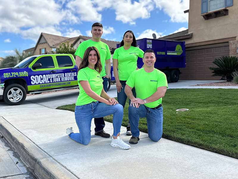 SoCal Dumpster Rentals and Junk Removal Experts Posing