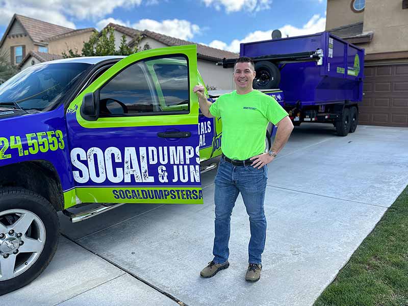 SoCal Dumpster Rentals and Junk Removal Expert Posing